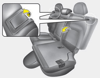 Kia Ceed : Repli du siège arrière : Siège arrière