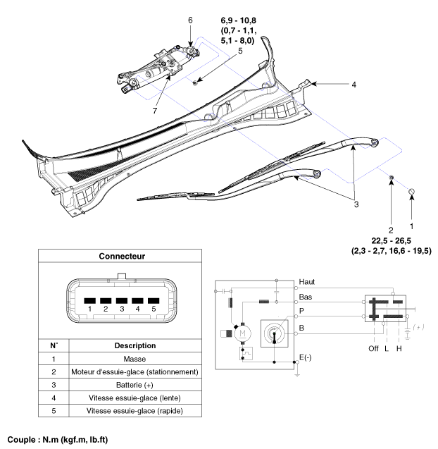 Moteur d'essuie Glace Avant - LPA - Pièces Détachées Automobile