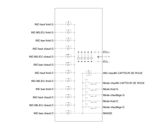 Kia Ceed : À interrupteur de chauffage du siège / Diagrammes